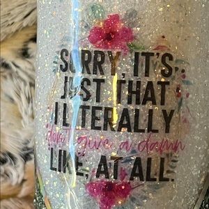 12oz Boozie glitter tumbler